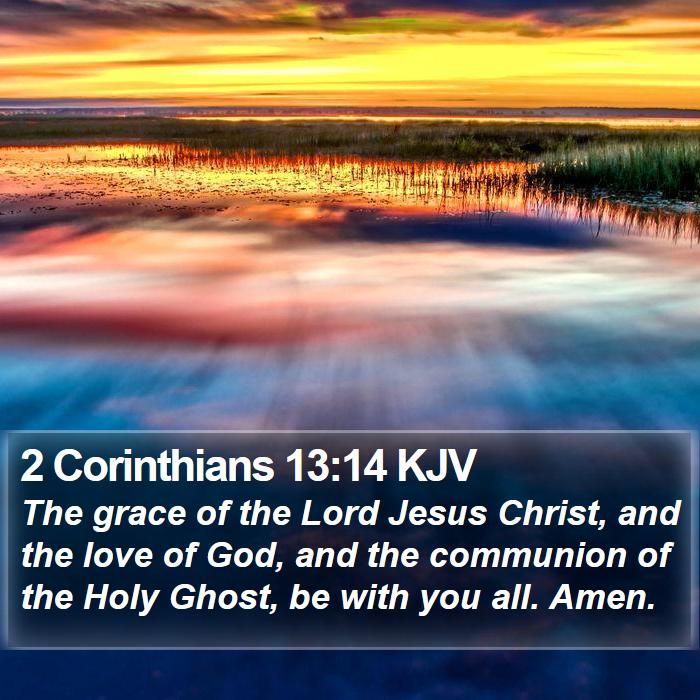 2 Corinthians 13:14 KJV Bible Study