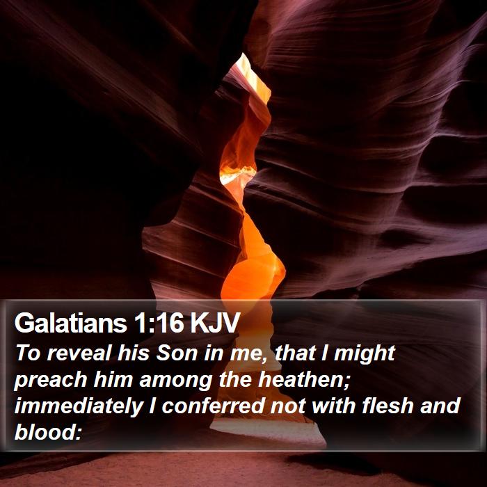 Galatians 1:16 KJV Bible Study