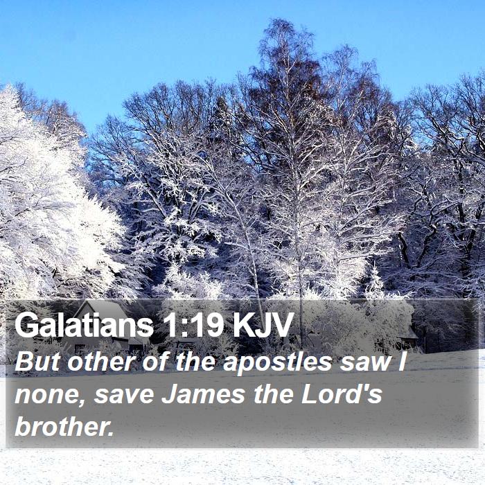 Galatians 1:19 KJV Bible Study