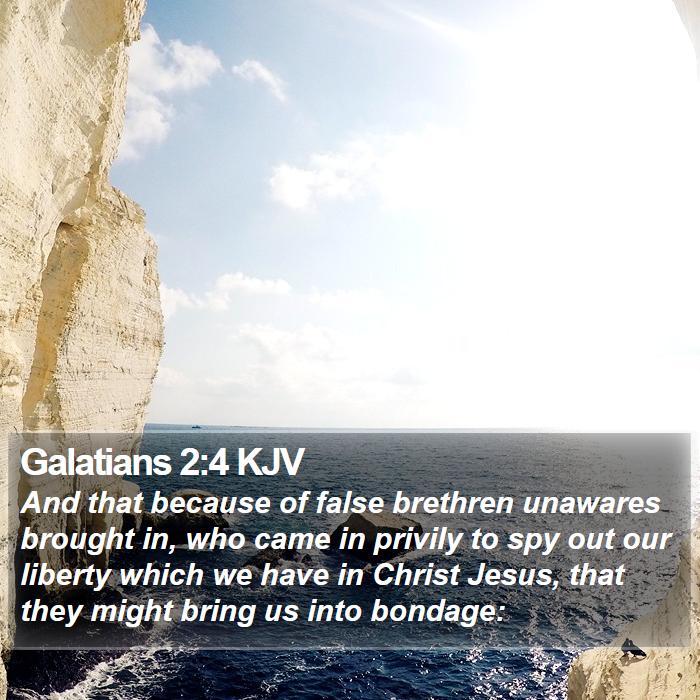 Galatians 2:4 KJV Bible Study