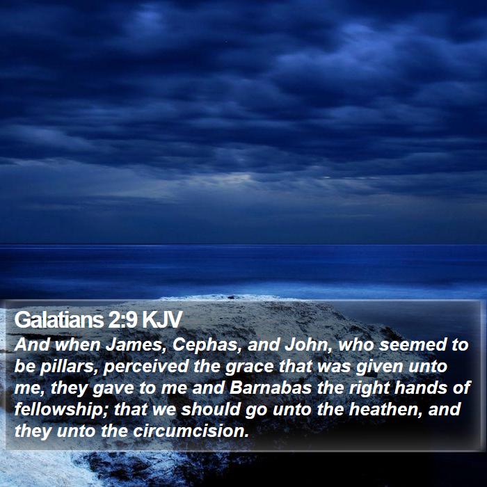 Galatians 2:9 KJV Bible Study