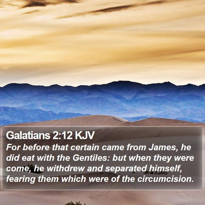 Galatians 2:12 KJV Bible Study