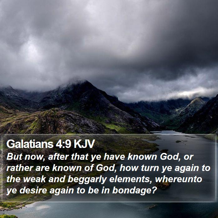 Galatians 4:9 KJV Bible Study