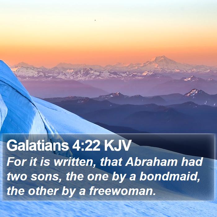 Galatians 4:22 KJV Bible Study