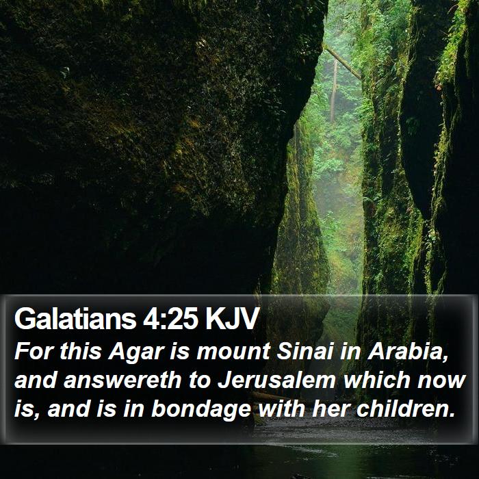 Galatians 4:25 KJV Bible Study