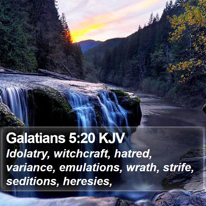 Galatians 5:20 KJV Bible Study