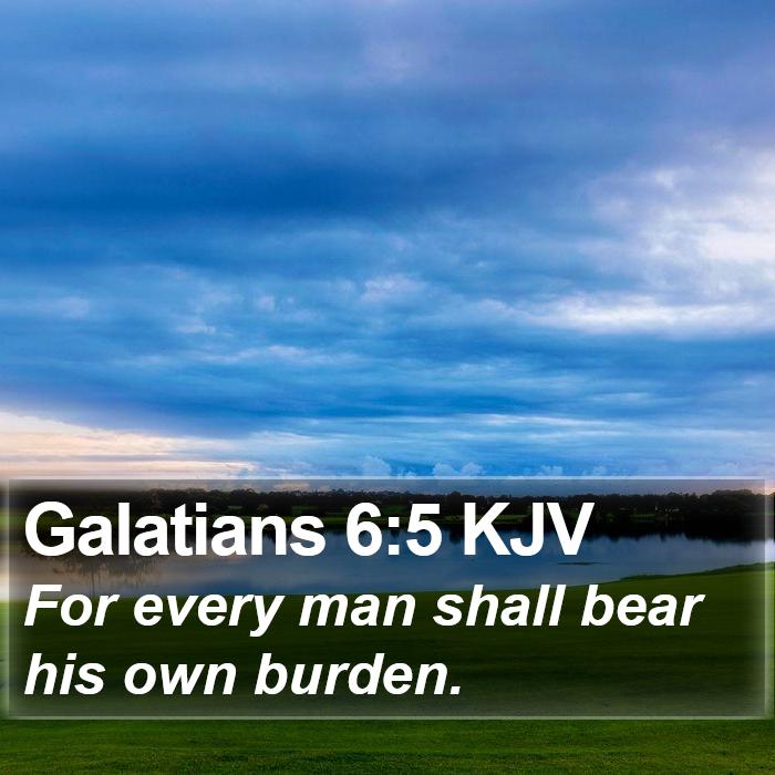 Galatians 6:5 KJV Bible Study