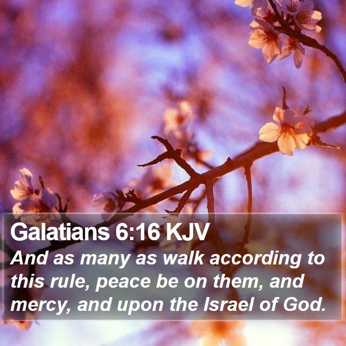 Galatians 6:16 KJV Bible Study