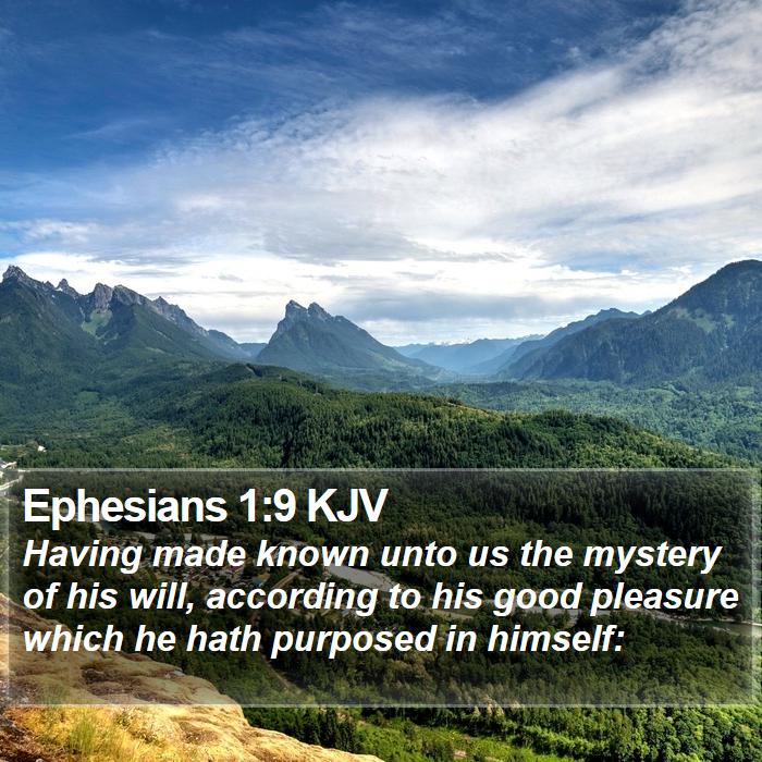 Ephesians 1:9 KJV Bible Study