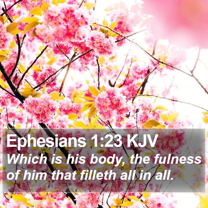 Ephesians 1:23 KJV Bible Study