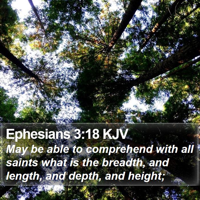 Ephesians 3:18 KJV Bible Study