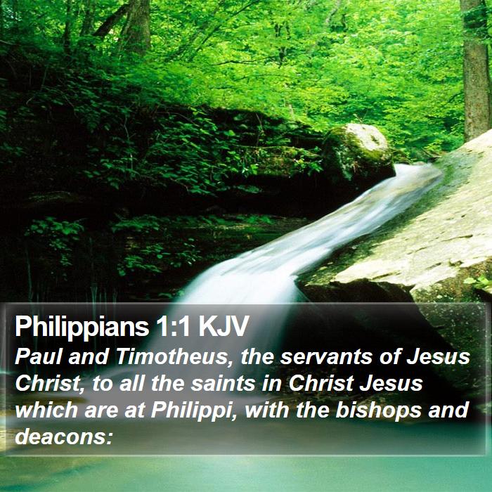 Philippians 1:1 KJV Bible Study