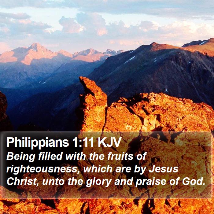 Philippians 1:11 KJV Bible Study