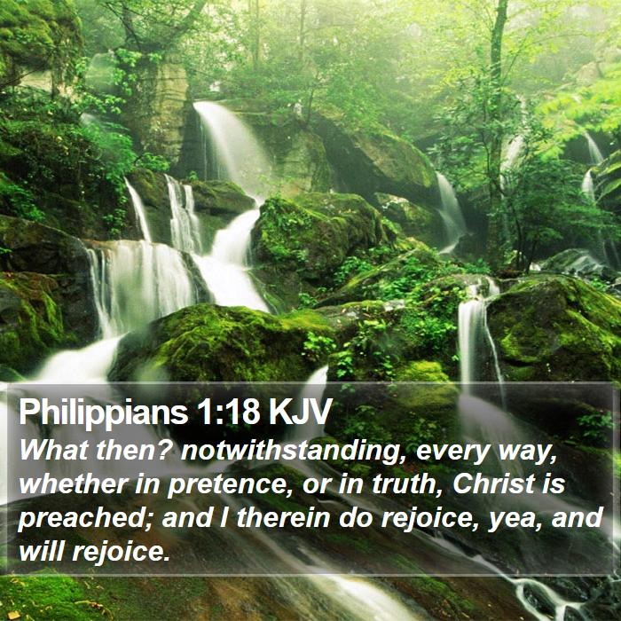 Philippians 1:18 KJV Bible Study