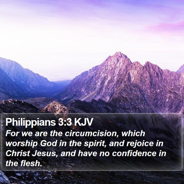 Philippians 3:3 KJV Bible Study