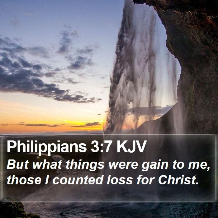 Philippians 3:7 KJV Bible Study