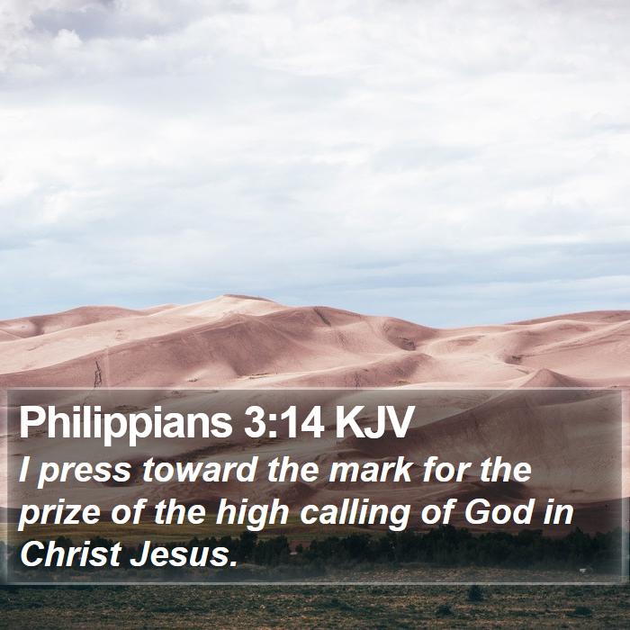 Philippians 3:14 KJV Bible Study