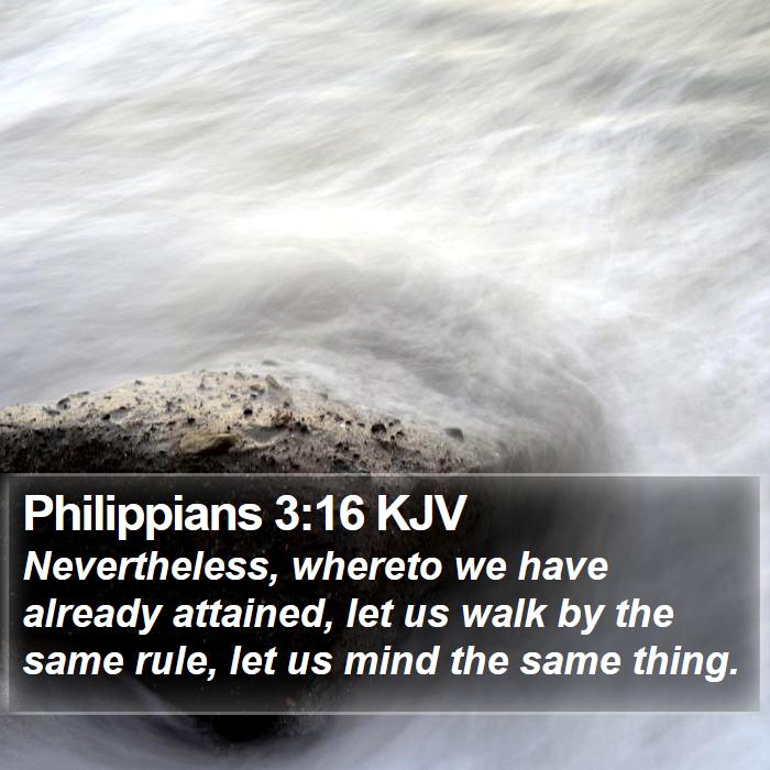 Philippians 3:16 KJV Bible Study