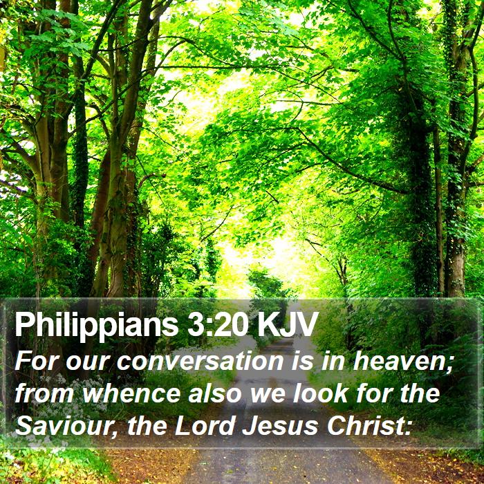 Philippians 3:20 KJV Bible Study