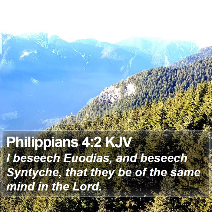 Philippians 4:2 KJV Bible Study