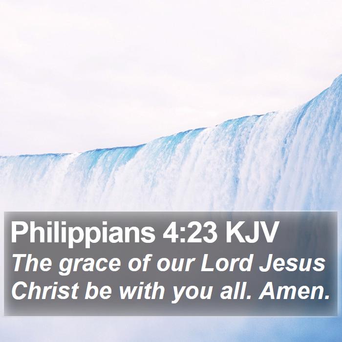 Philippians 4:23 KJV Bible Study