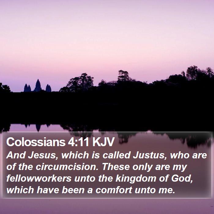 Colossians 4:11 KJV Bible Study