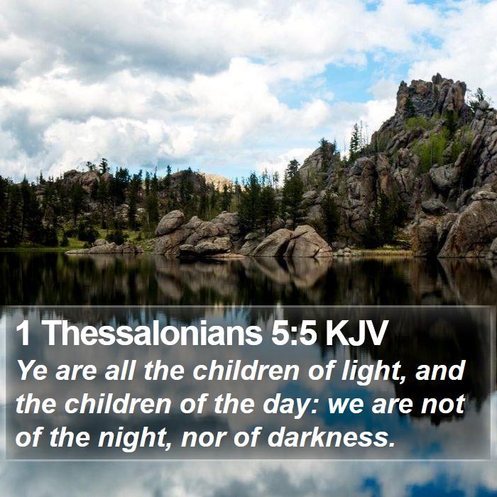 1 Thessalonians 5:5 KJV Bible Study