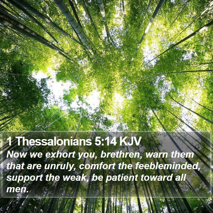 1 Thessalonians 5:14 KJV Bible Study