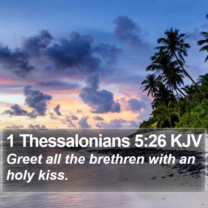 1 Thessalonians 5:26 KJV Bible Study