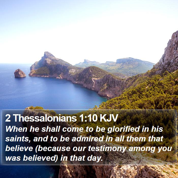 2 Thessalonians 1:10 KJV Bible Study