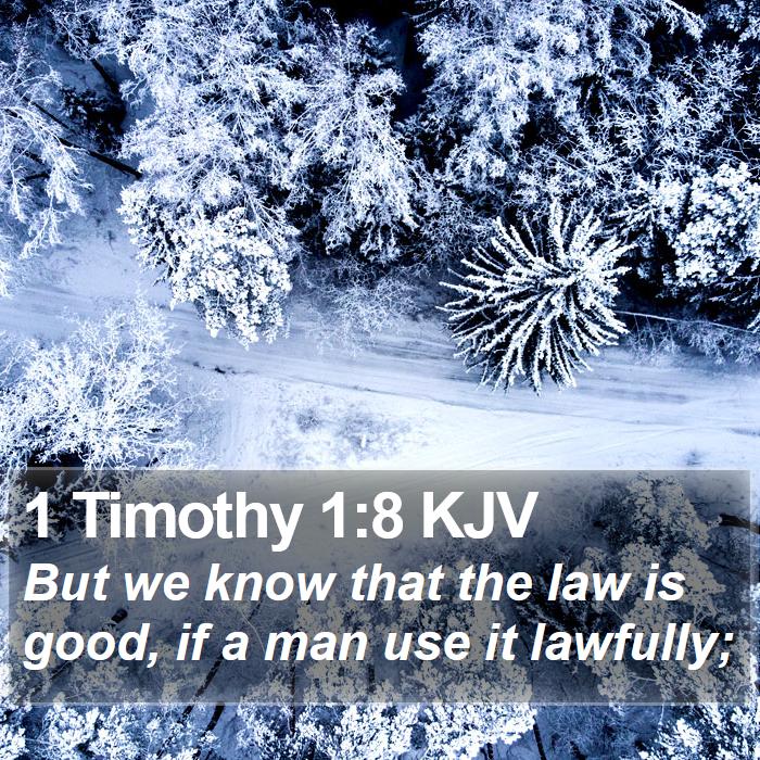 1 Timothy 1:8 KJV Bible Study