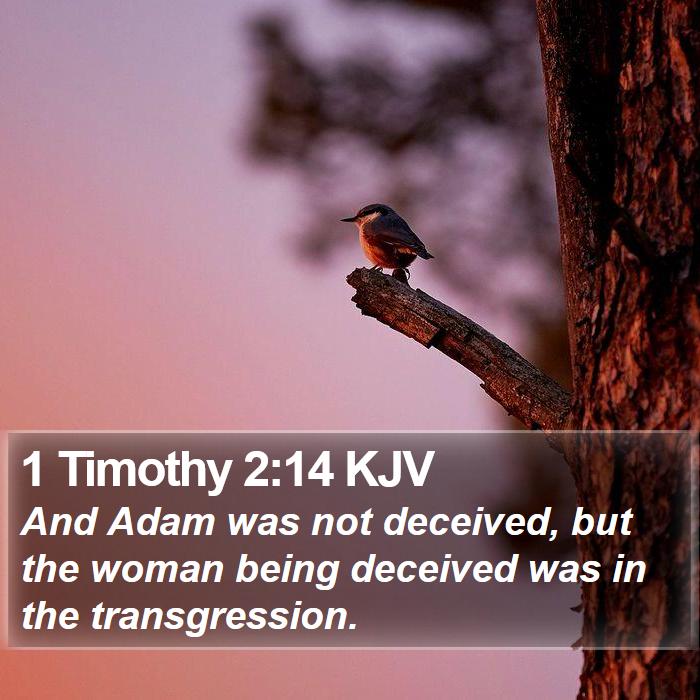 1 Timothy 2:14 KJV Bible Study