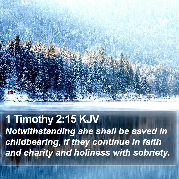 1 Timothy 2:15 KJV Bible Study