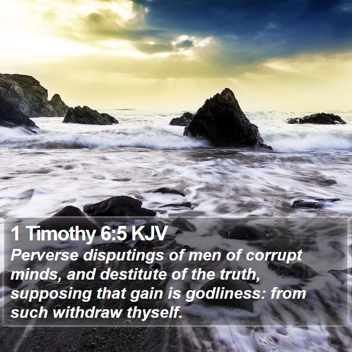 1 Timothy 6:5 KJV Bible Study