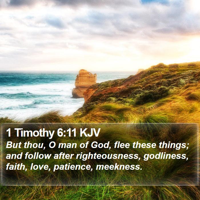 1 Timothy 6:11 KJV Bible Study