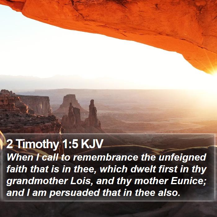 2 Timothy 1:5 KJV Bible Study