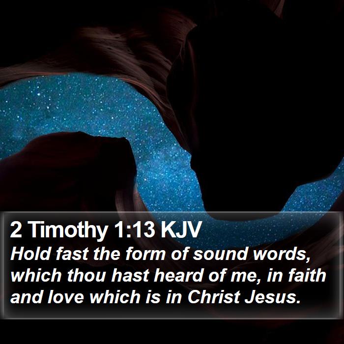 2 Timothy 1:13 KJV Bible Study