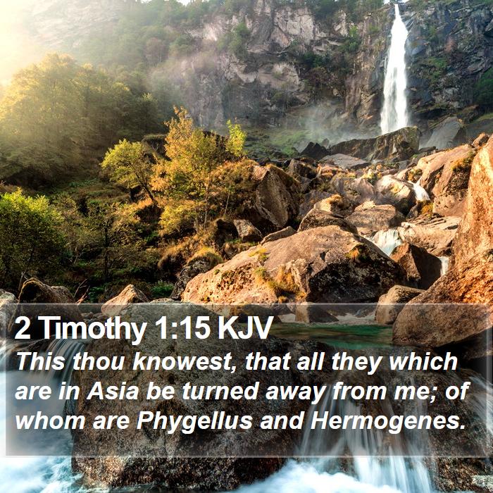 2 Timothy 1:15 KJV Bible Study