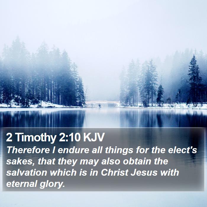 2 Timothy 2:10 KJV Bible Study