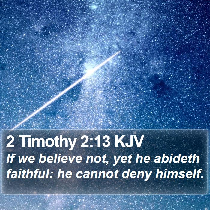 2 Timothy 2:13 KJV Bible Study