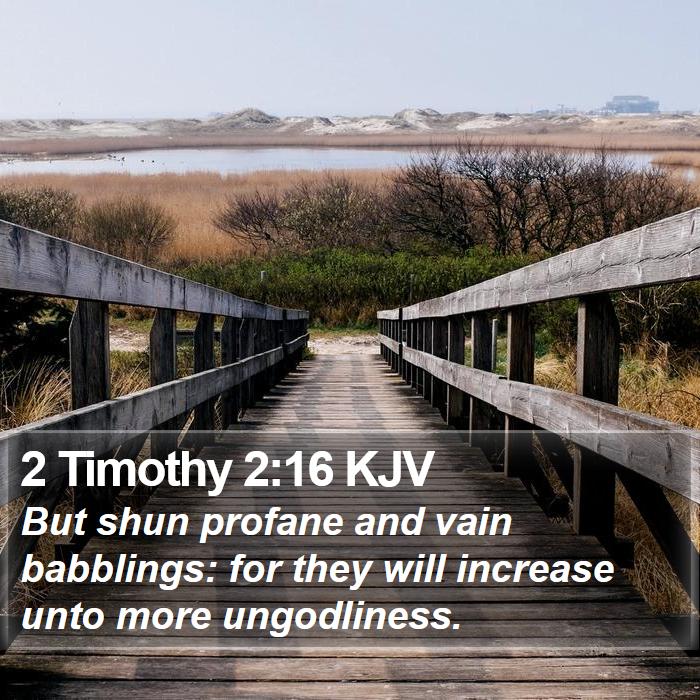 2 Timothy 2:16 KJV Bible Study