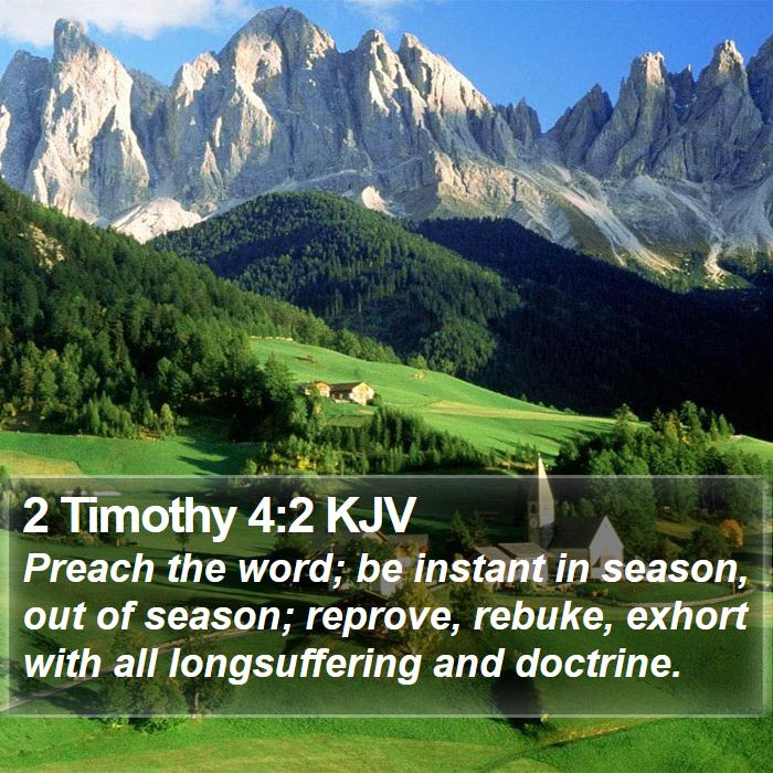 2 Timothy 4:2 KJV Bible Study