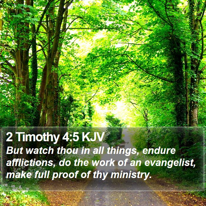 2 Timothy 4:5 KJV Bible Study