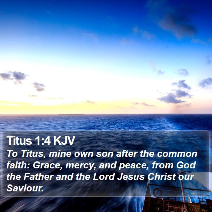 Titus 1:4 KJV Bible Study