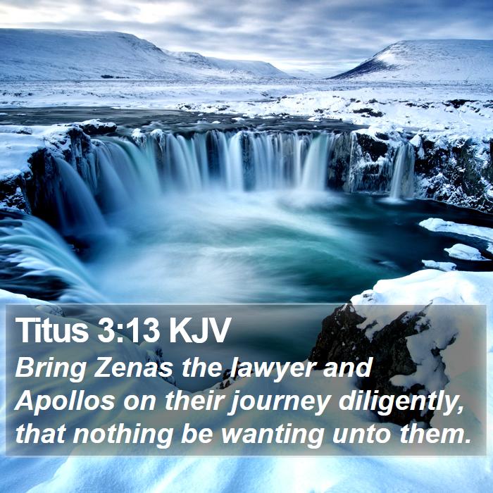 Titus 3:13 KJV Bible Study