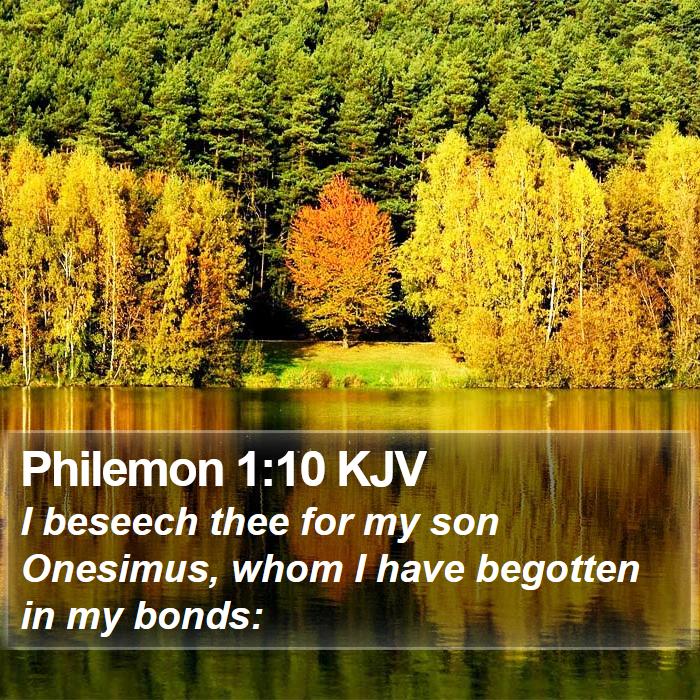 Philemon 1:10 KJV Bible Study