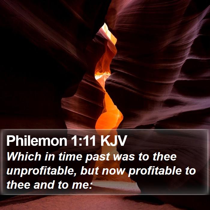 Philemon 1:11 KJV Bible Study