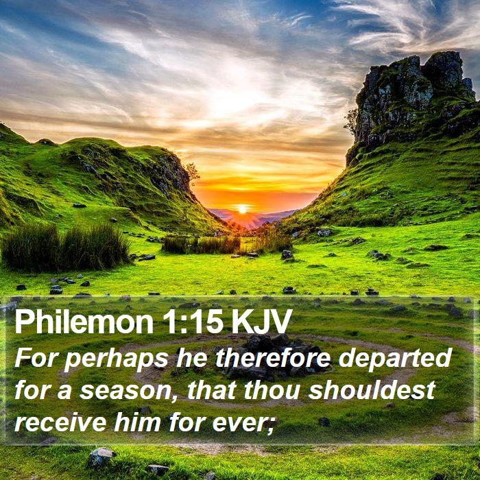 Philemon 1:15 KJV Bible Study