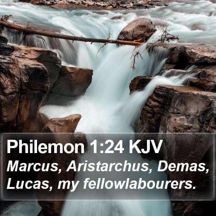 Philemon 1:24 KJV Bible Study