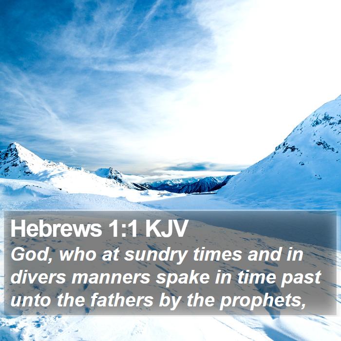 Hebrews 1:1 KJV Bible Study